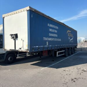 TAULINER Lecitrailer con plataforma de carga Dhollandia